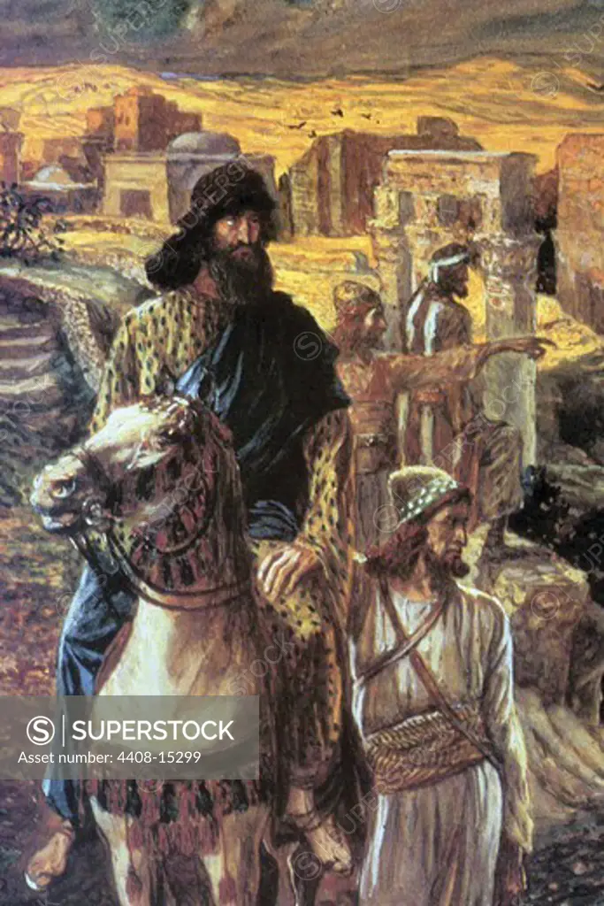 Nehemiah sees the rubble in Jerusalem , Fine Art