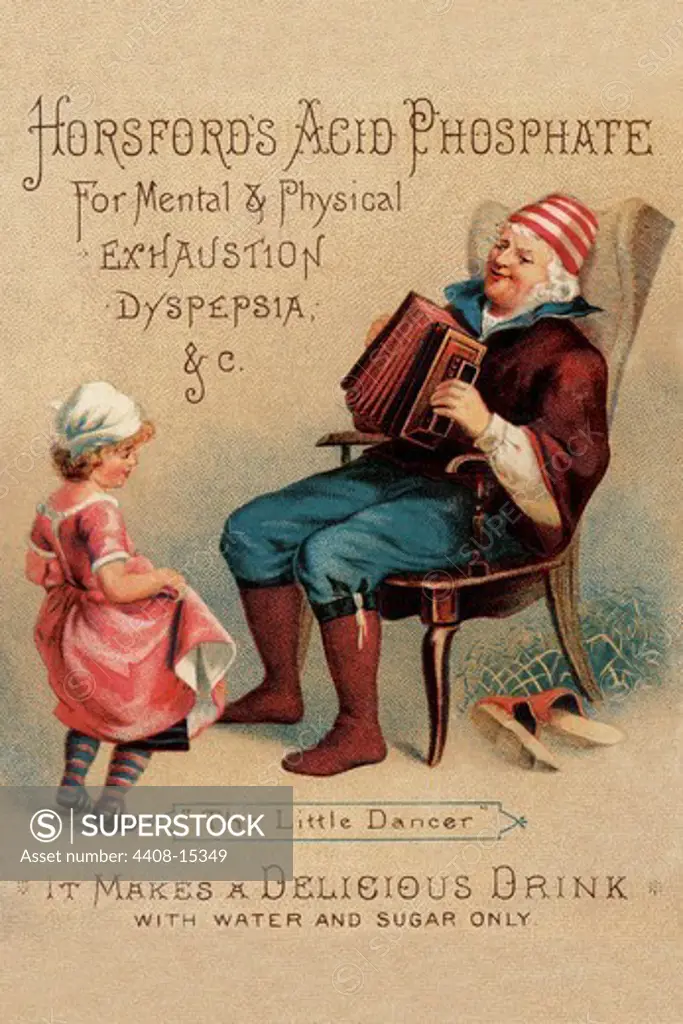 Horsford's Acid Phosphate ""The Little Dancer"", Medical - Potions, Medications, & Cures