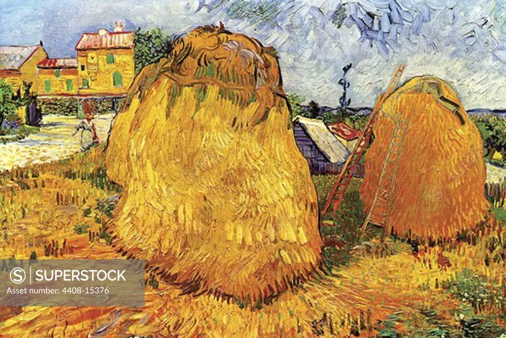 Haystacks in Provence, Fine Art