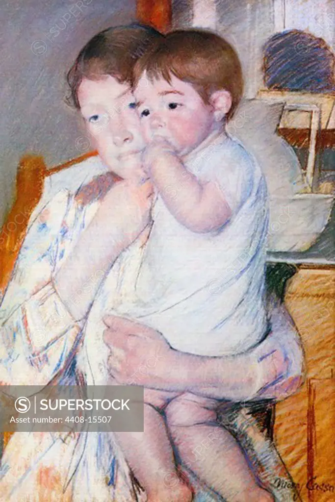 Baby on the arm of her Mother, Fine Art