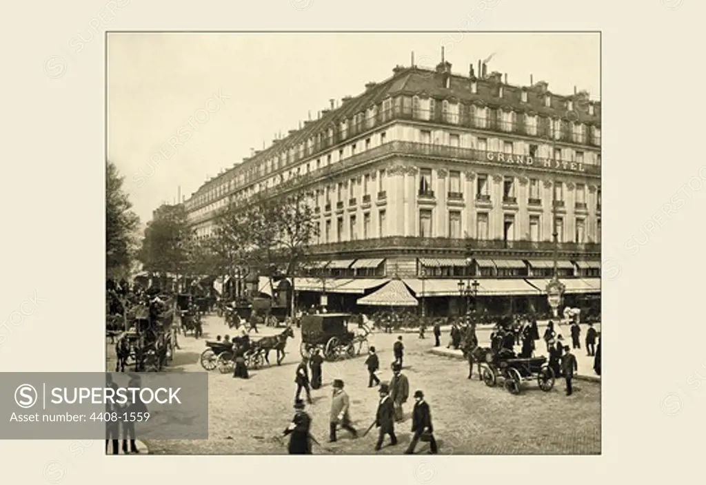 Grand Hotel and the Caf_ de la Paix, Windows on Paris