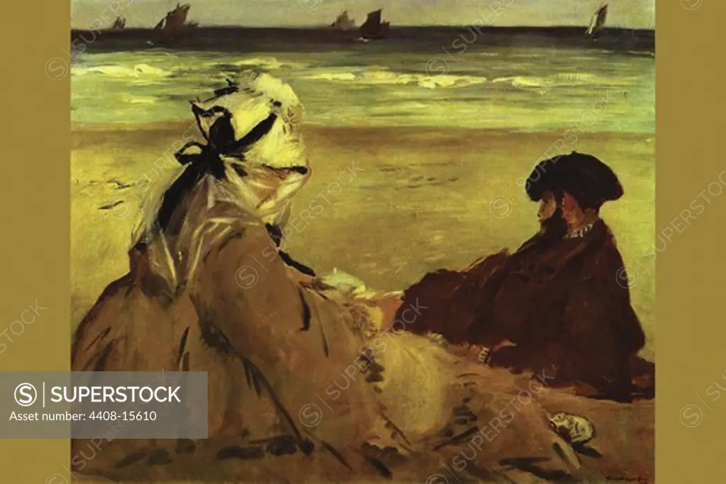 On the beach , Fine Art