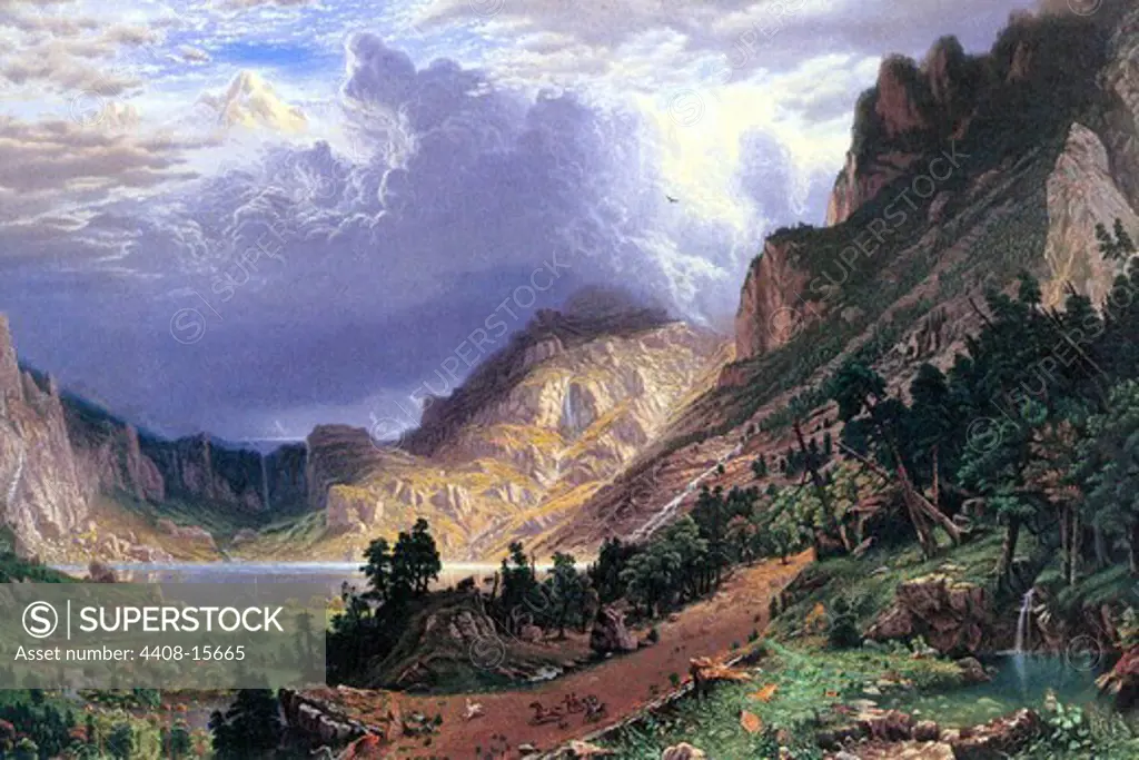 Storm in the Rockies, Mt. Rosalie , Fine Art