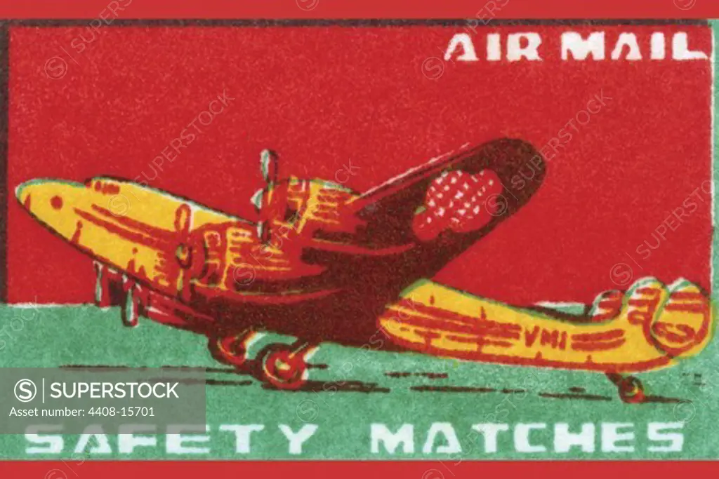 Air Mail Safety Matches, Aviation