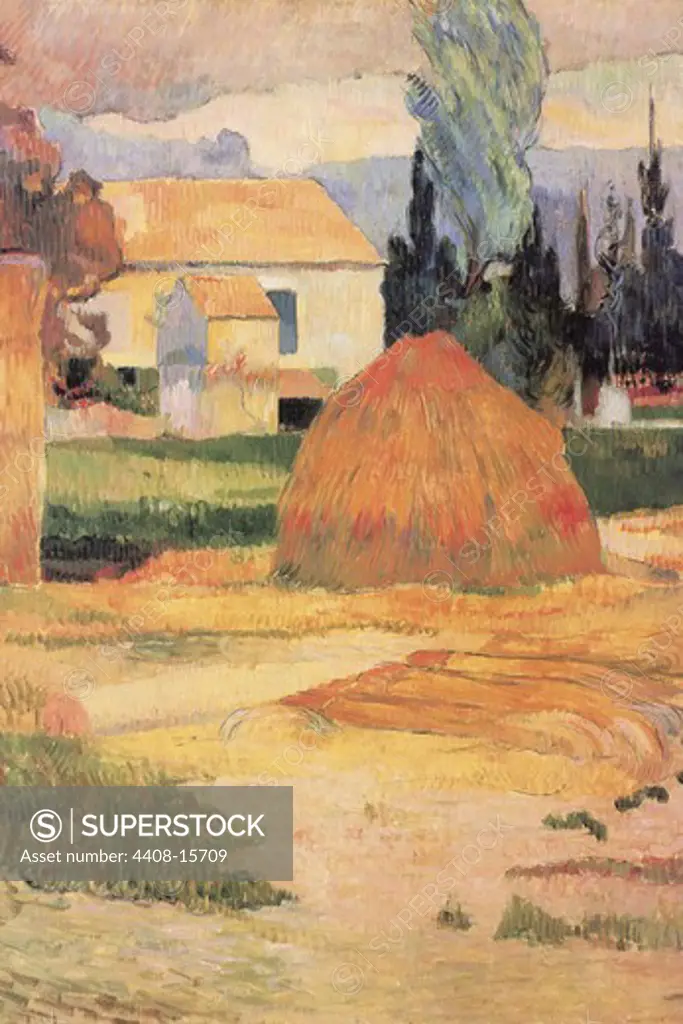 Farmhouses in Arles , Fine Art