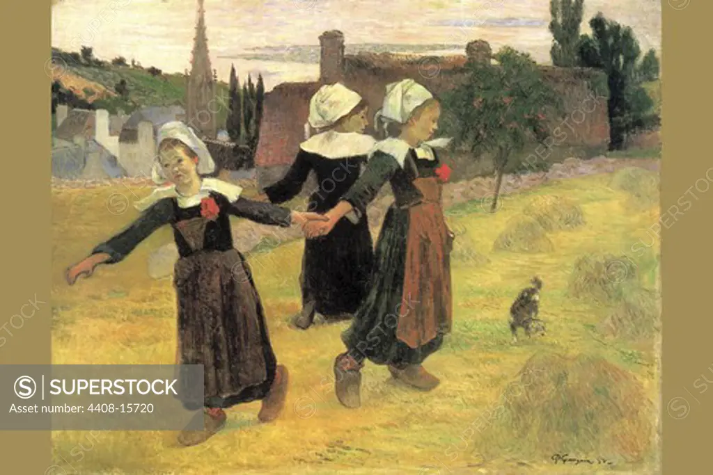 Small Breton Women , Fine Art