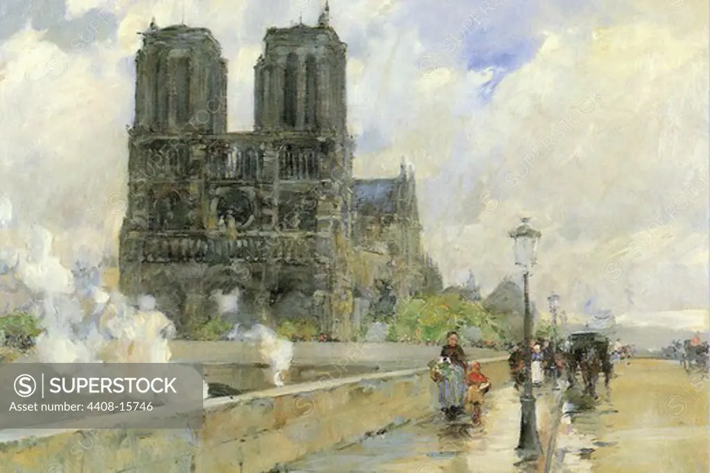 Cathedral of Notre Dame, 1888 , Fine Art
