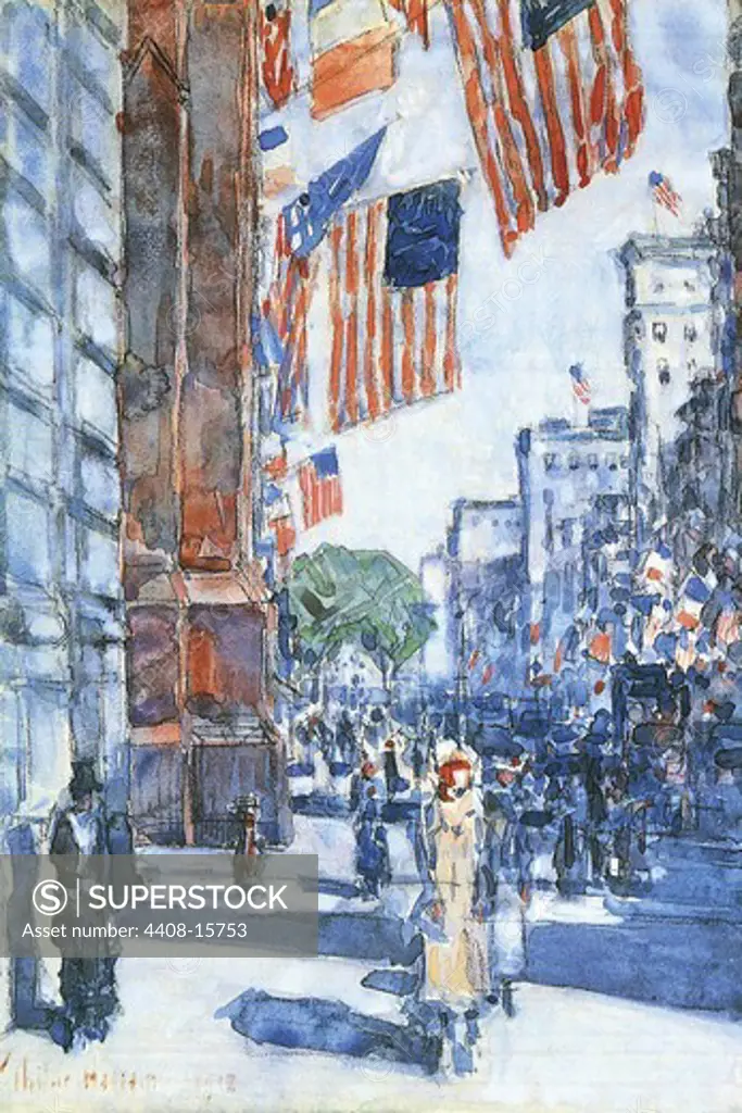 Flags, Fifth Avenue , Fine Art