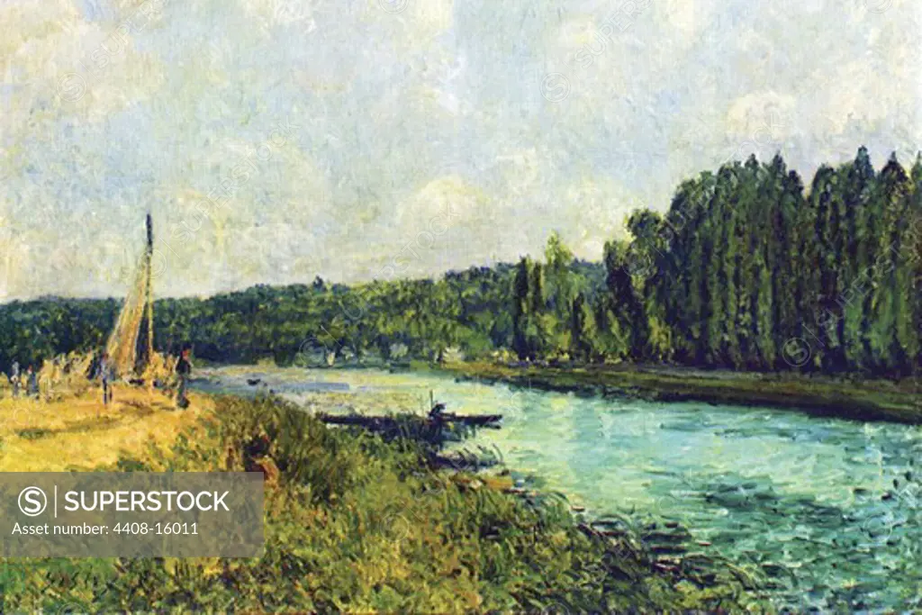 The banks of the Oise   , Fine Art