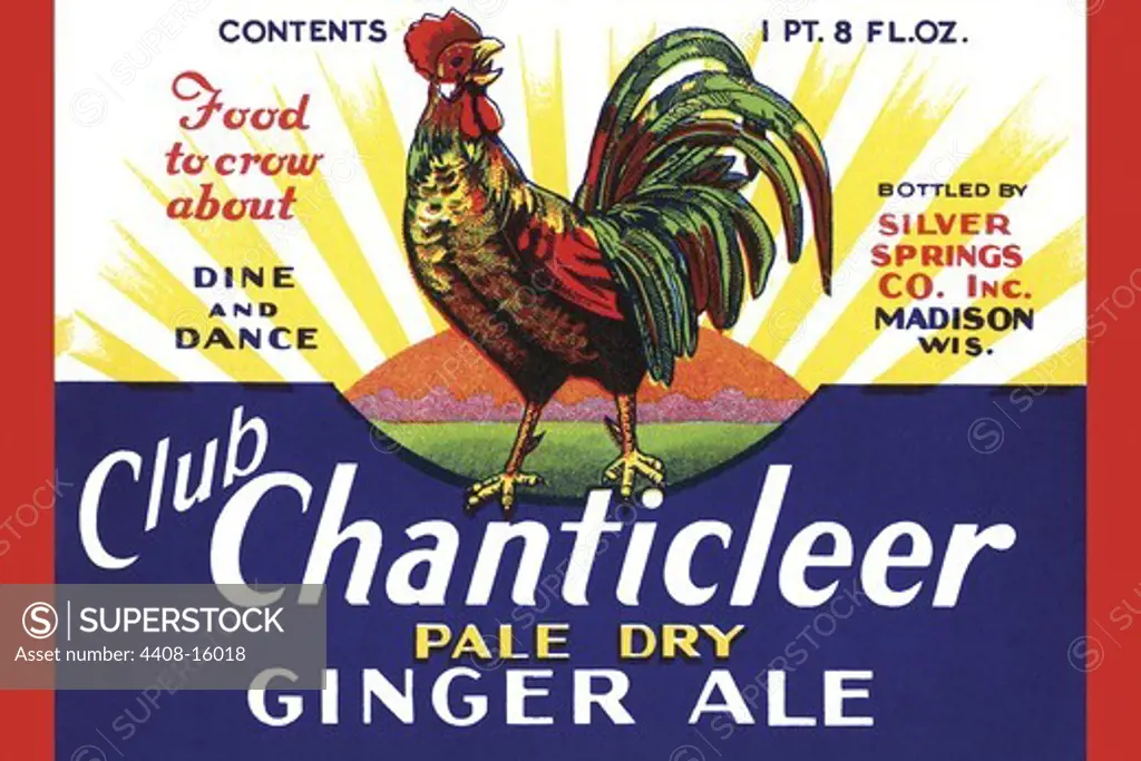 Club Chanticleer Pale Dry Ginger Ale, Soda Parlor