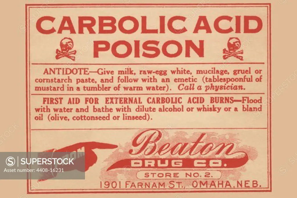 Carbolic Acid Poison, Medical - Potions, Medications, & Cures