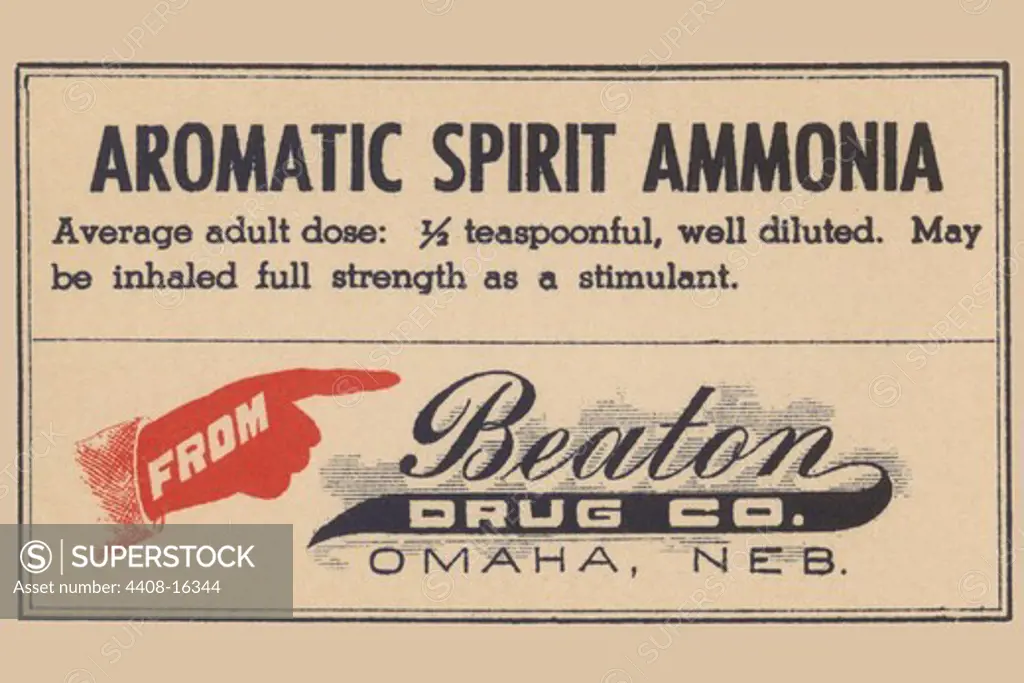 Aromatic Spirit Ammonia, Medical - Potions, Medications, & Cures