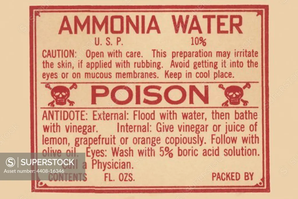 Ammonia Water, Medical - Potions, Medications, & Cures