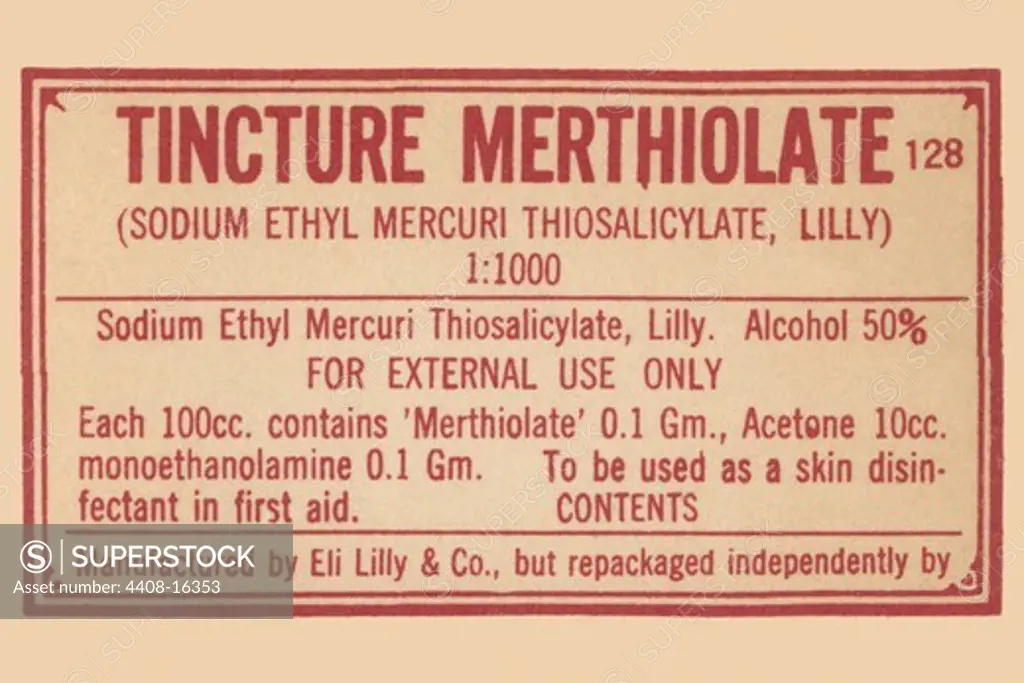 Tincture Merthiolate, Medical - Potions, Medications, & Cures
