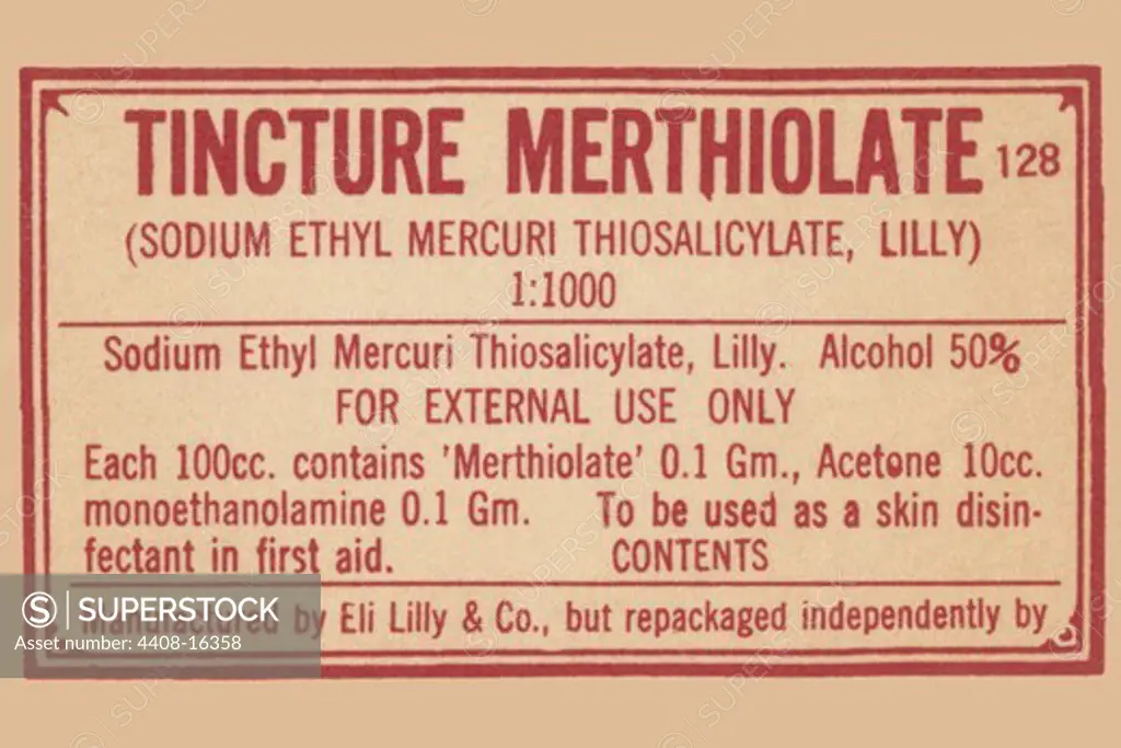 Tincture Merthiolate, Medical - Potions, Medications, & Cures