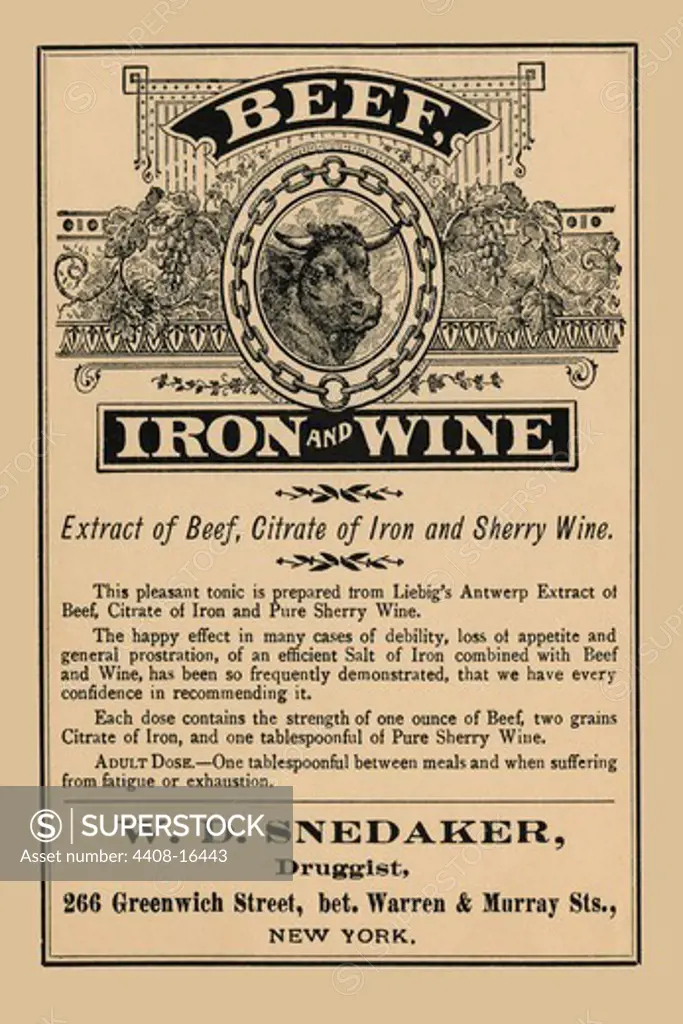 Beef Iron and Wine, Medical - Potions, Medications, & Cures