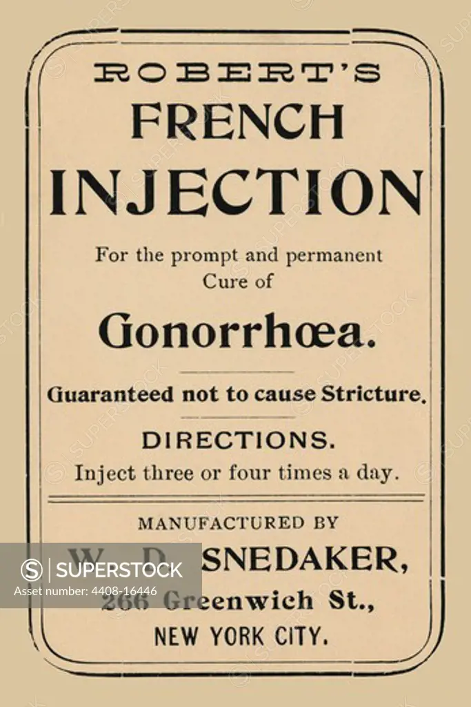 Robert's French Injection, Medical - Potions, Medications, & Cures
