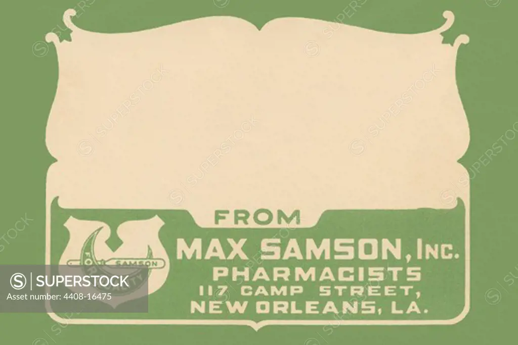 Blank Pharmacy Label, Medical - Potions, Medications, & Cures