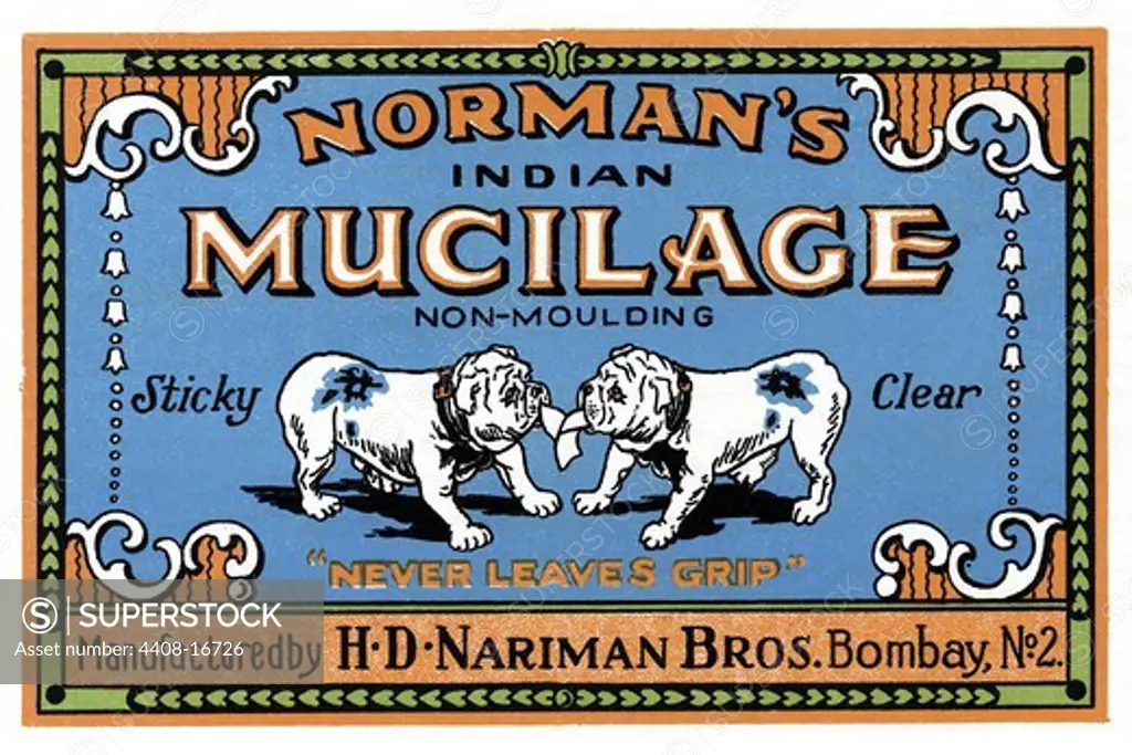 Norman's Indian Mucilage, Advertising