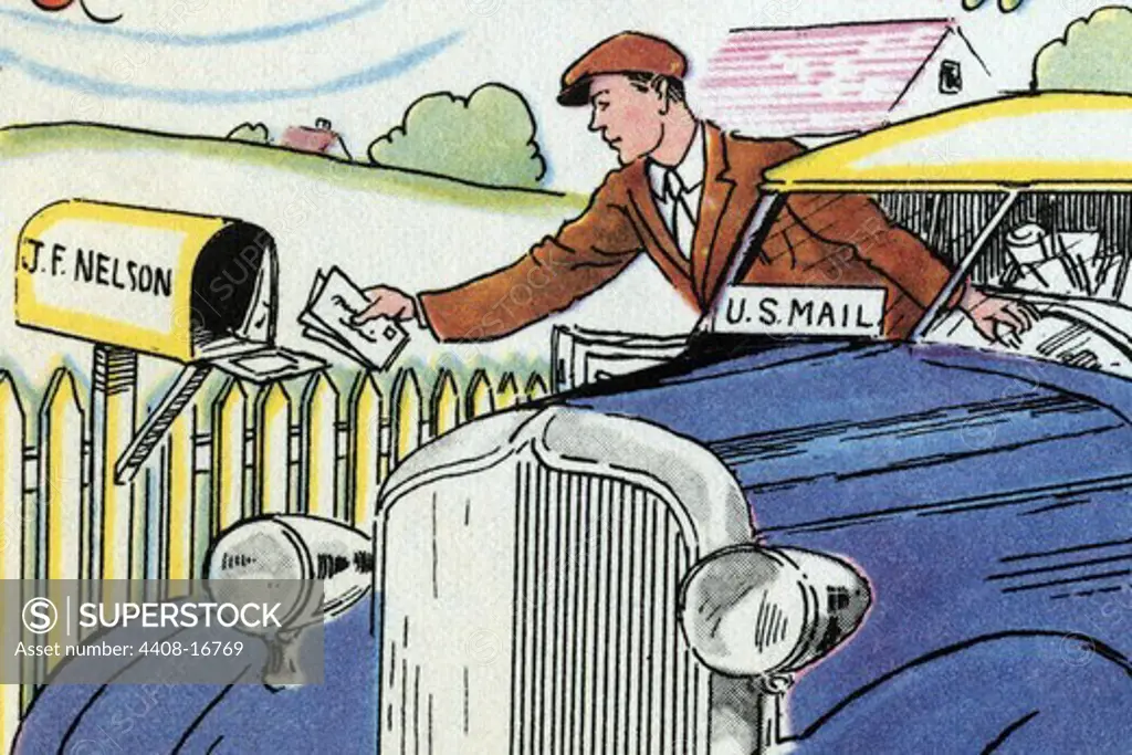 Mail Delivery by Car, Children's Literature
