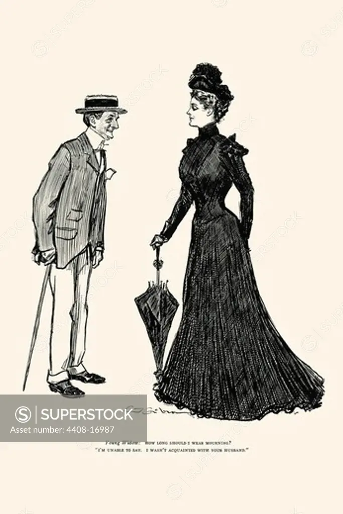 How Long Should I wear Mourning, Charles Dana Gibson