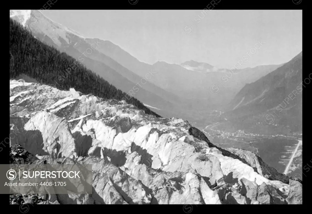 Valley of Chamonix and the Ner de Glace, Classic Photography