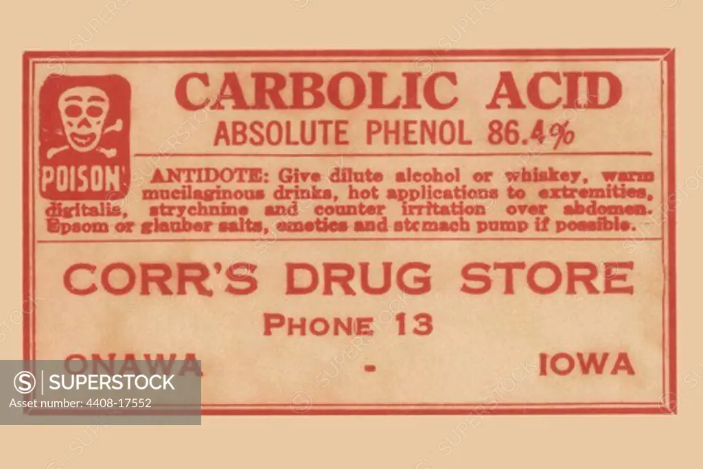 Carbolic Acid, Medical - Potions, Medications, & Cures