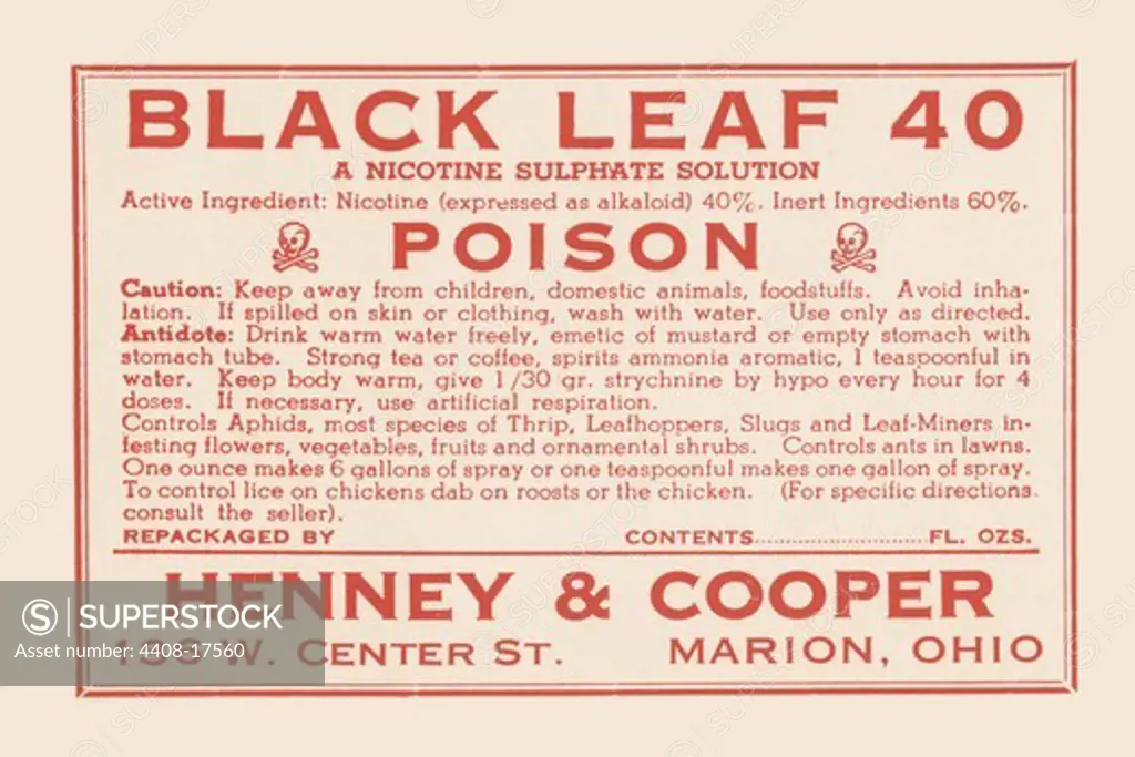 Black Leaf 40, Medical - Potions, Medications, & Cures