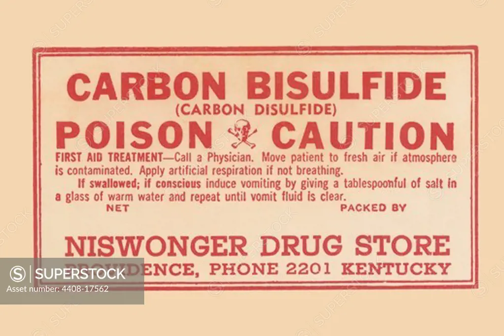 Carbon Bisulfide, Medical - Potions, Medications, & Cures
