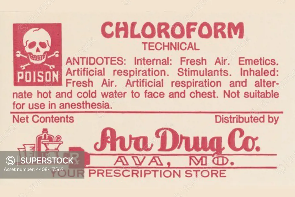 Chloroform, Medical - Potions, Medications, & Cures