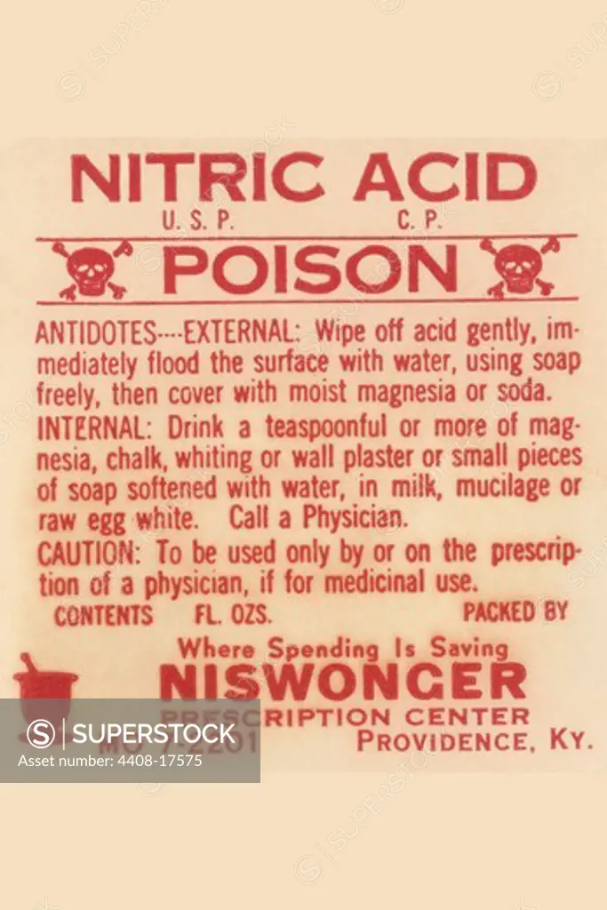 Nitric Acid, Medical - Potions, Medications, & Cures