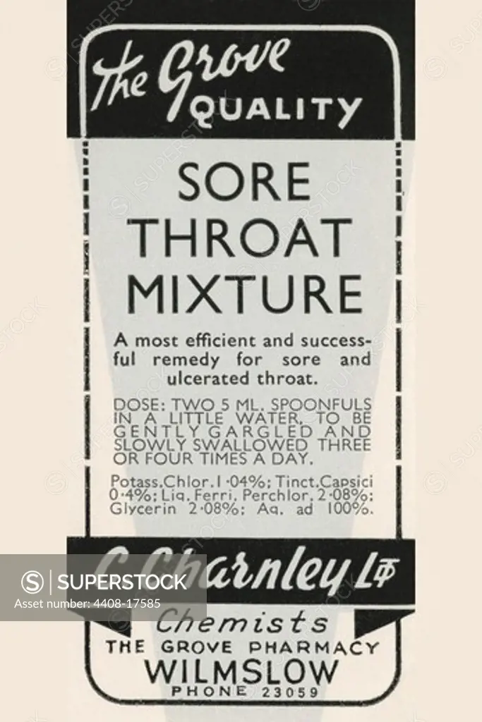 Sure Throat Mixture, Medical - Potions, Medications, & Cures