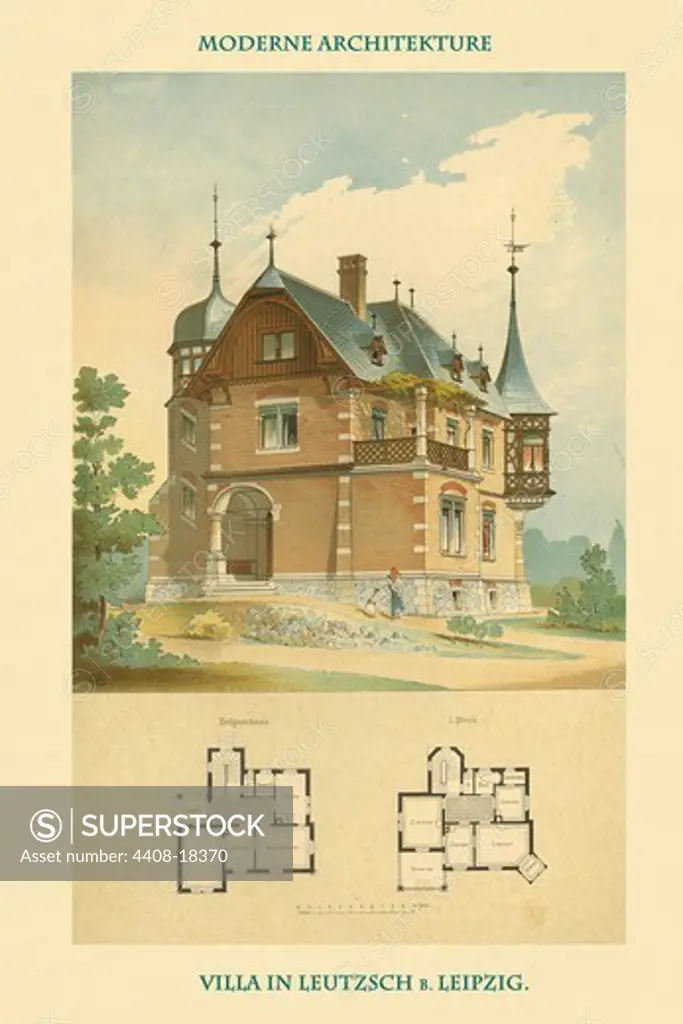 Villa - Leutzsch Near Leipzig, Germany 1890-1930