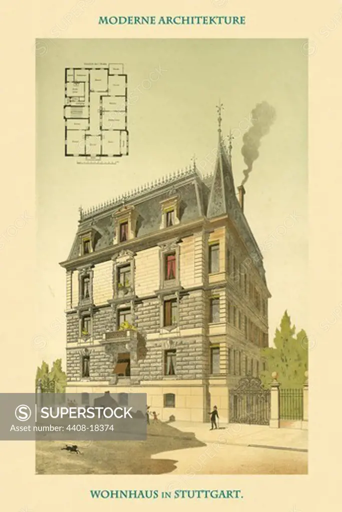Residence - Stuttgart, Germany 1890-1930