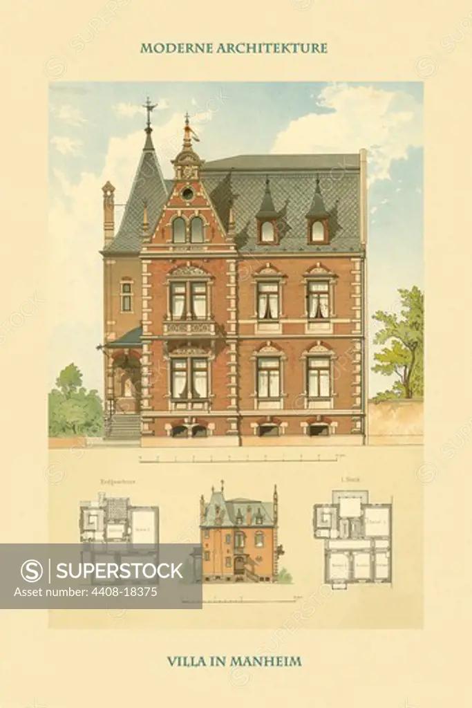 Villa - Mannheim, Germany 1890-1930