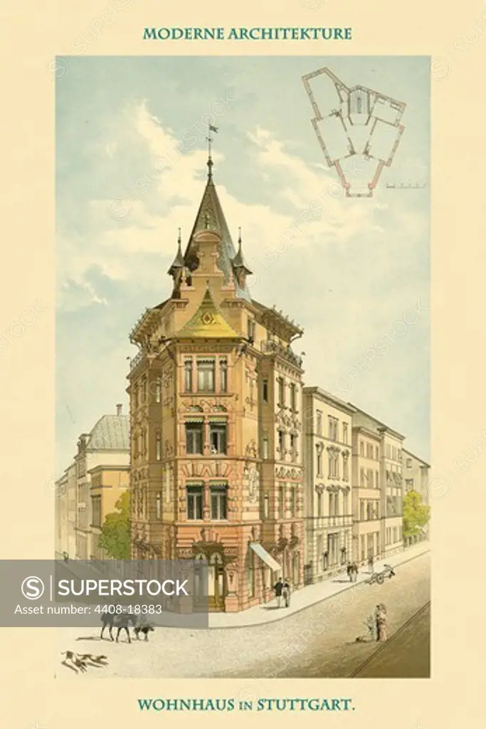 Stuttgart Residence, Germany 1890-1930