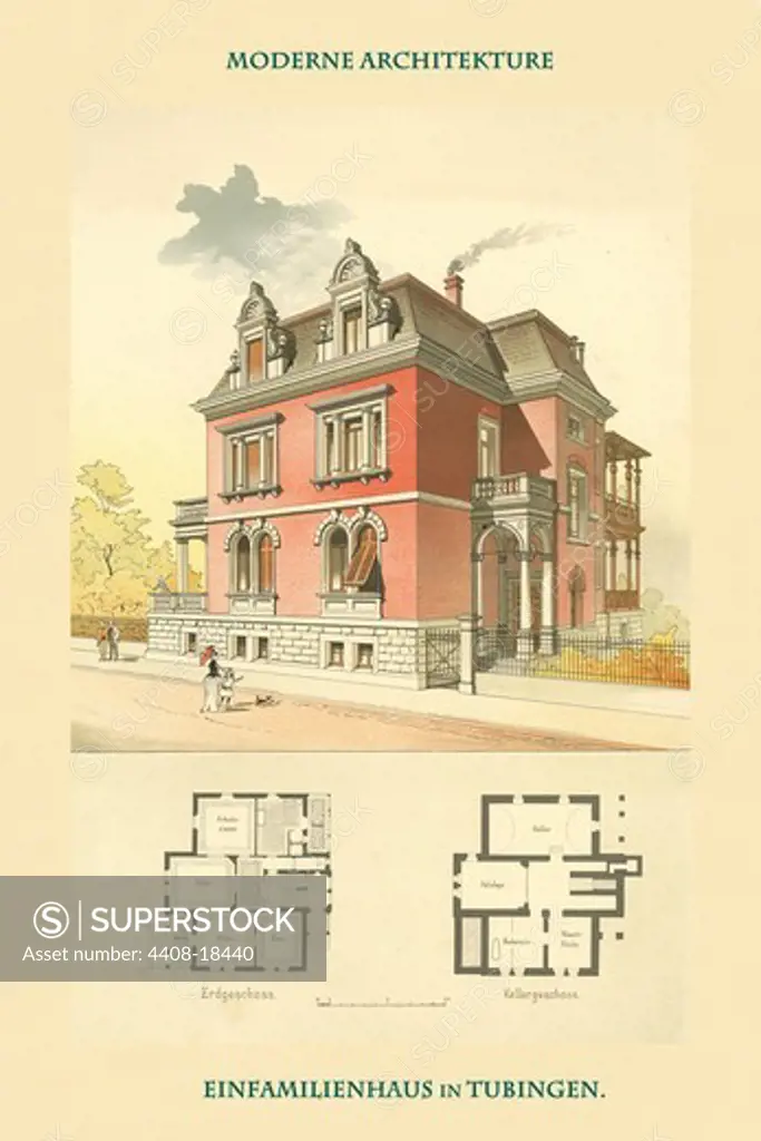 Single Family Dwelling in Tubingen, Germany 1890-1930
