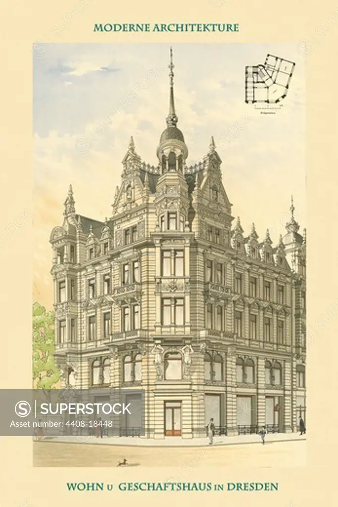 Apartments & Retail Shops - Dresden, Germany 1890-1930