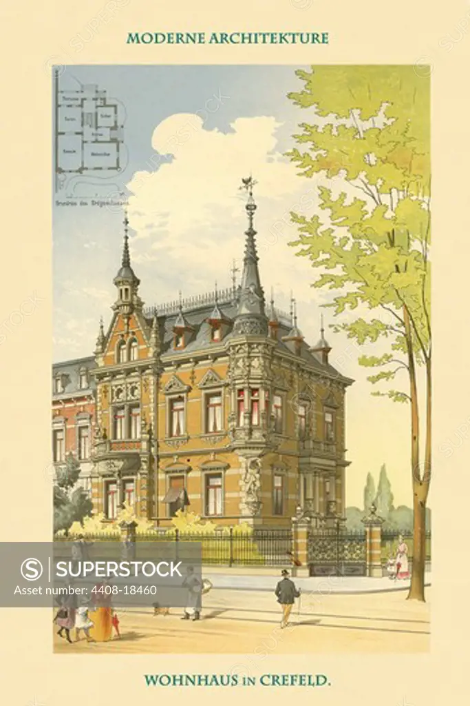 Apartment House - Crefeld - Germany, Germany 1890-1930