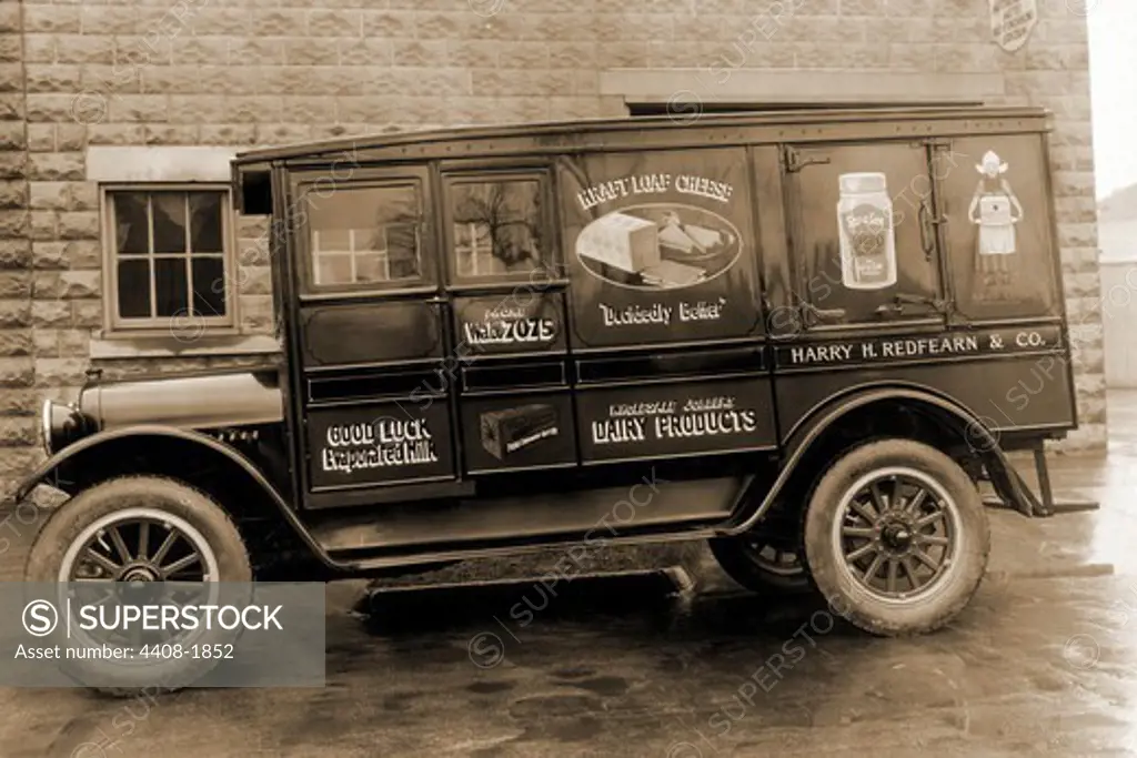 Harry H. Redfearn & Co. Delivery Truck - Good Luck Evaporated Milk & Cheese, Trucks
