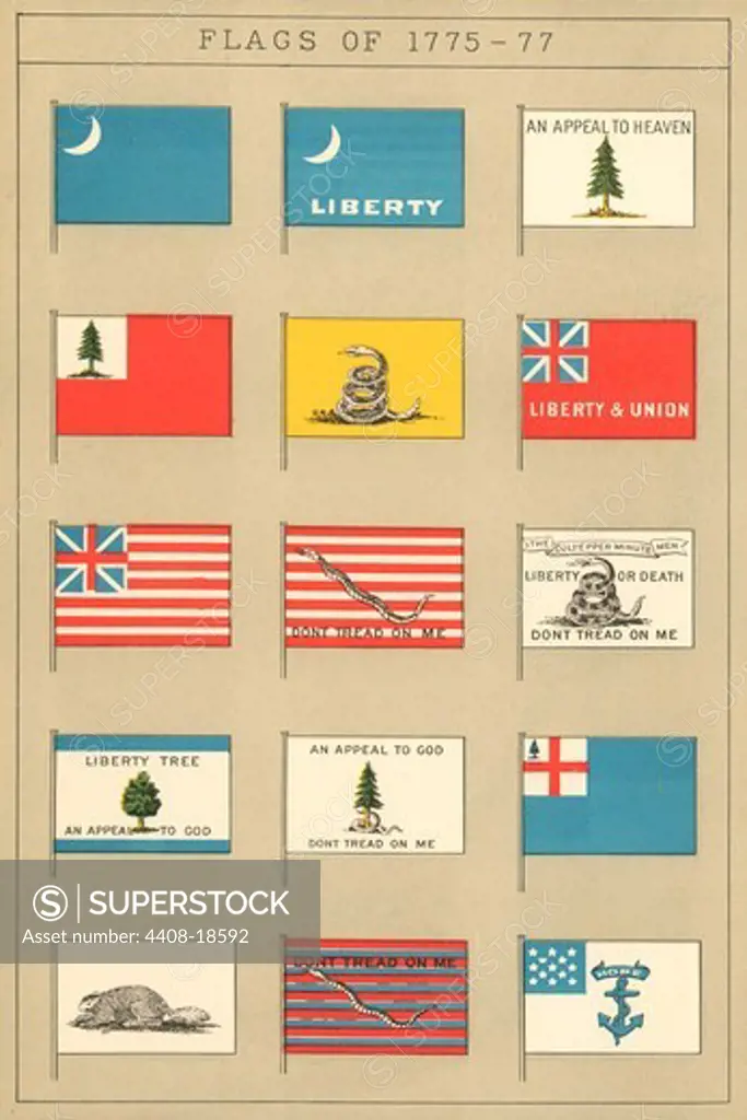 Flags of 1775-77, Flags