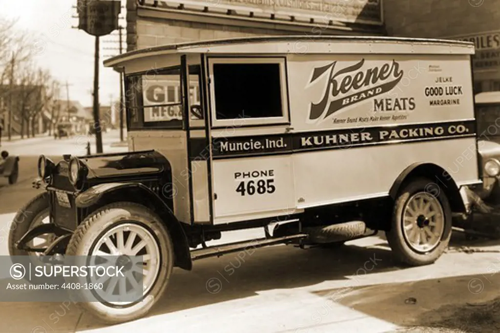Keener Brand Meets, Kuhner Packing Co. Delivery Truck, Trucks