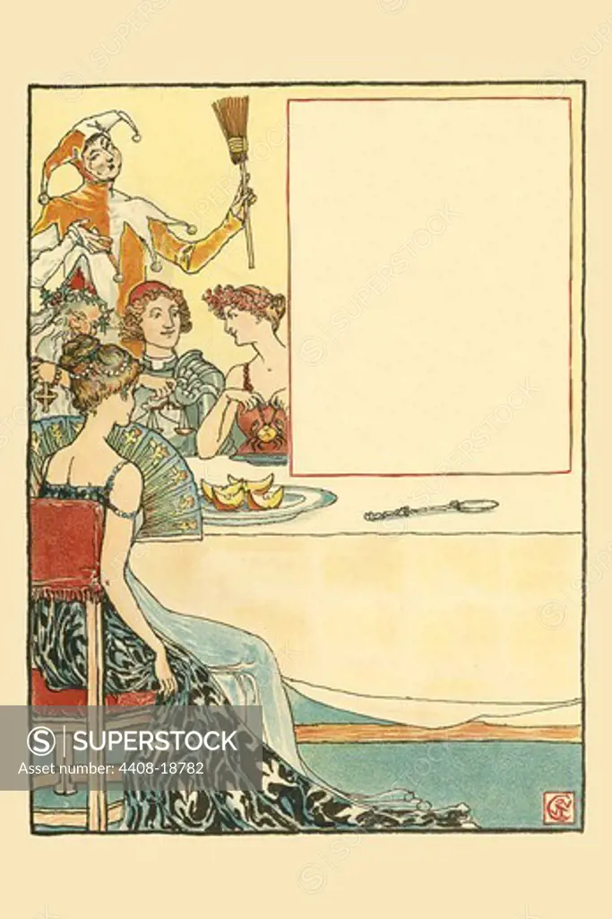 April Fool whistled a dance tune while the days of each season smiled., Walter Crane - Beauty & the Beast