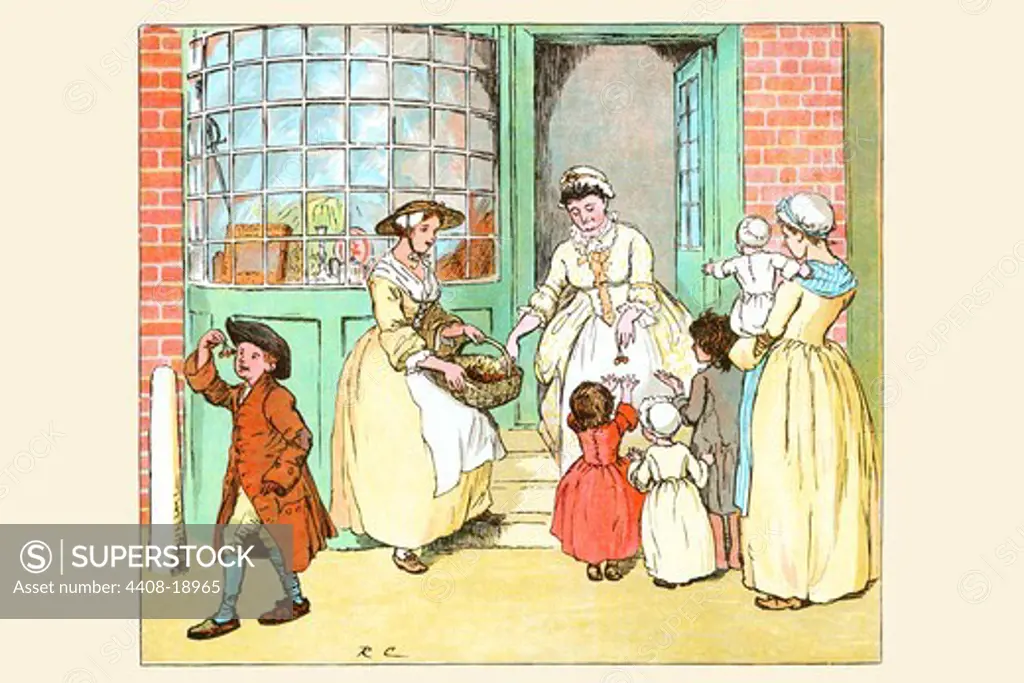 Mrs. Blaize always have gifts to the children in the neighborhood, Randolph Caldecott