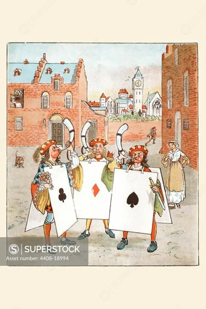 Horn call and hue and cry was issued by the Cards of Court, Randolph Caldecott