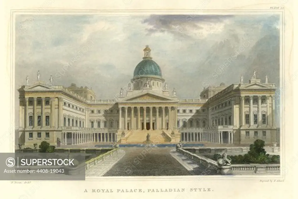 Palladian Style Royal Palace, English Domestic