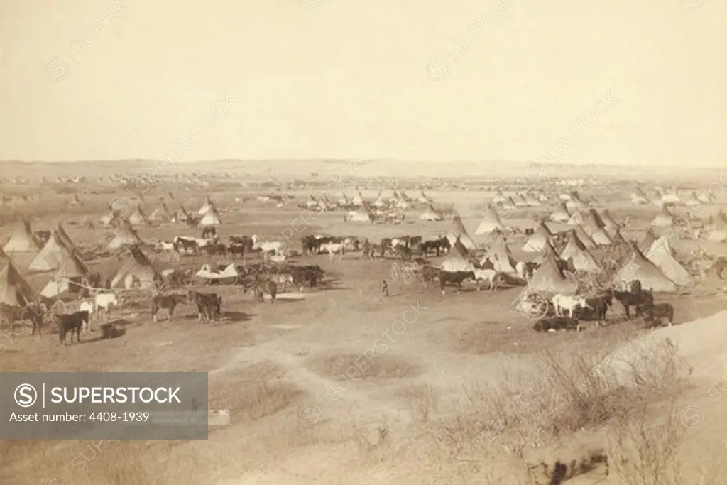 Native American Encampment - Lakota Indians, Native American
