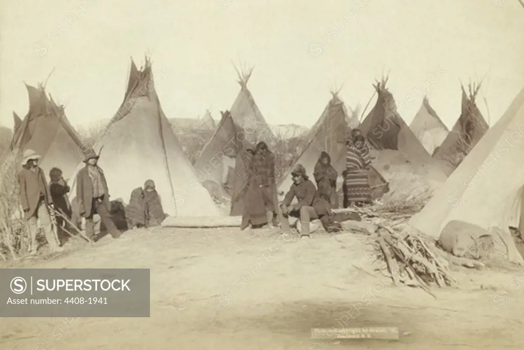 Native American Encampment - Lakota Indians, Native American