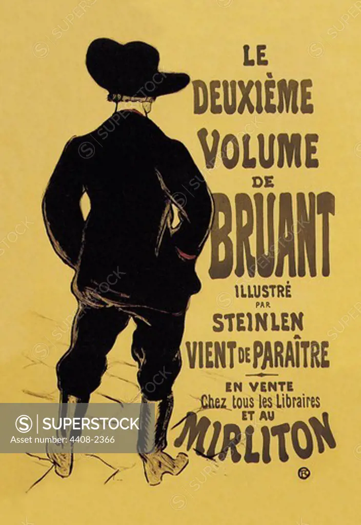 Deuxieme Volume de Bruant, Toulouse Lautrec