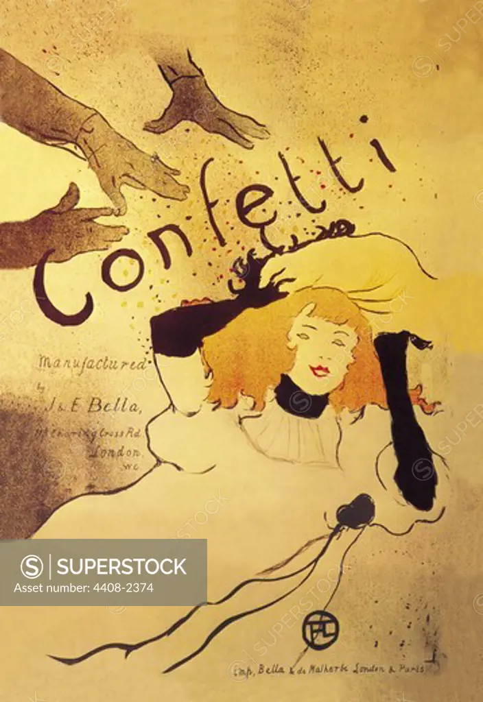 Confetti, Toulouse Lautrec